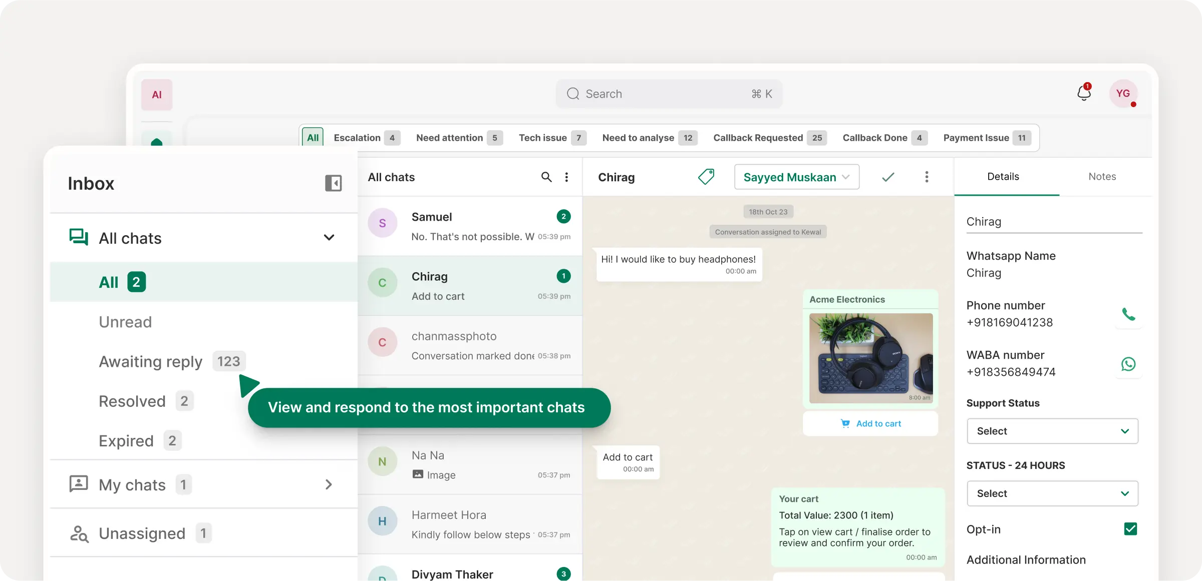 Manage Chats
