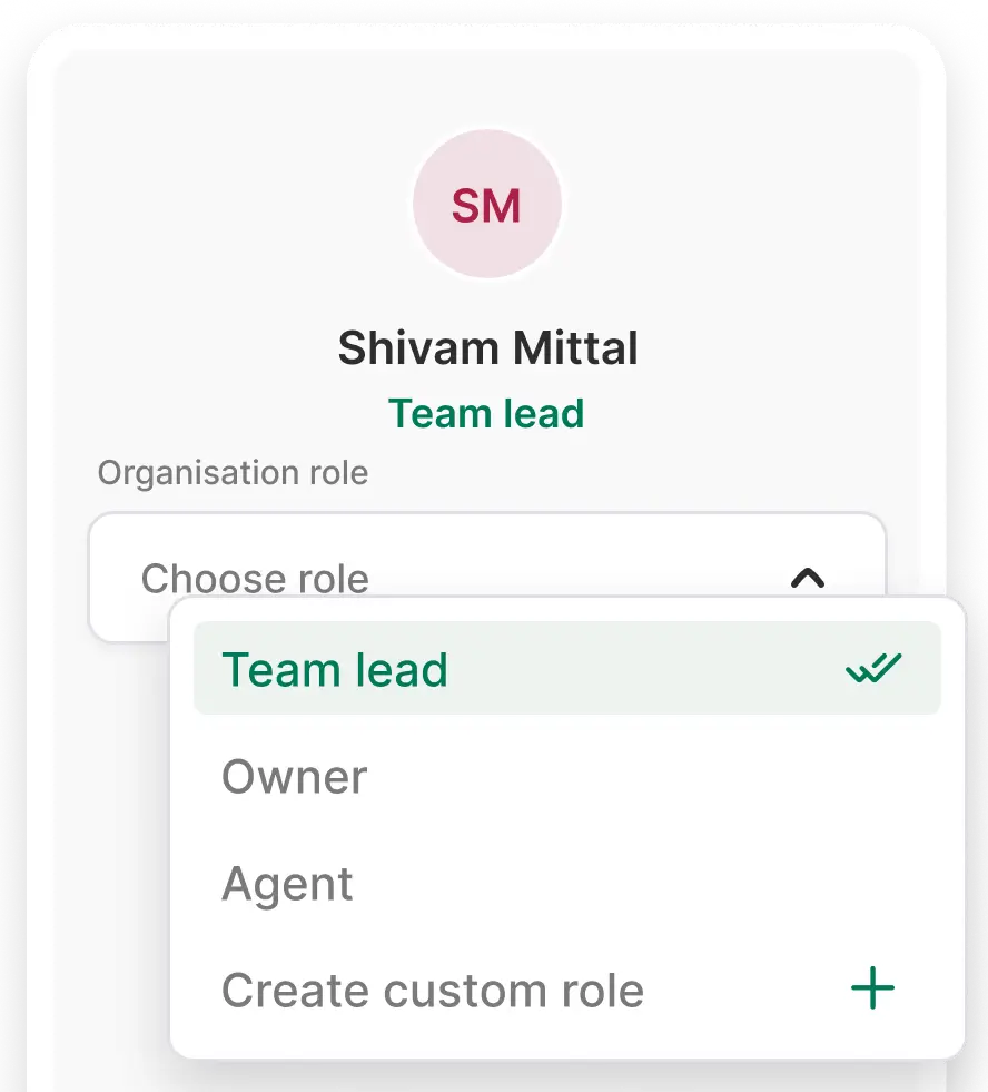 Sales CRM dashboard