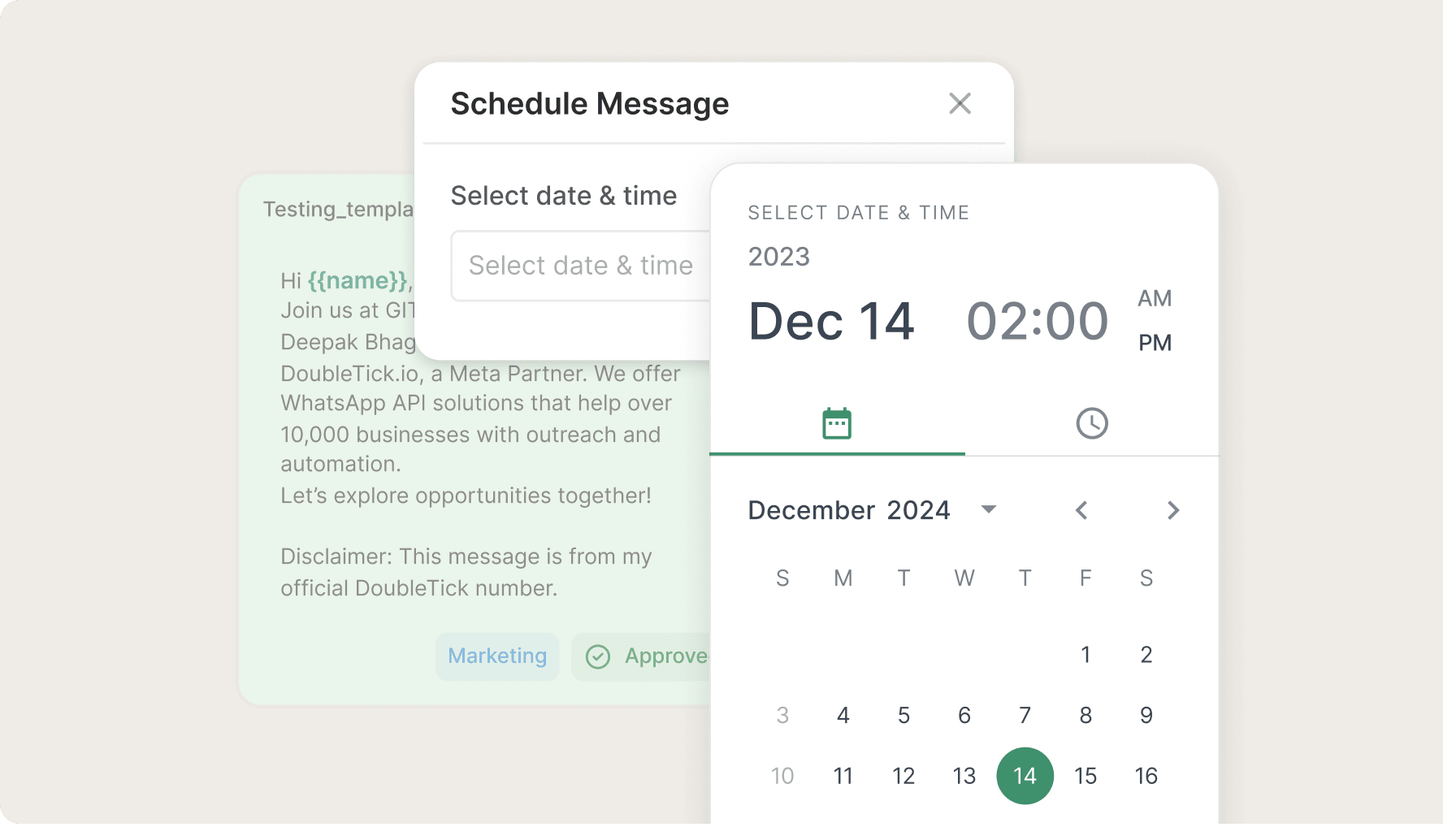 Schedule Broadcasts
